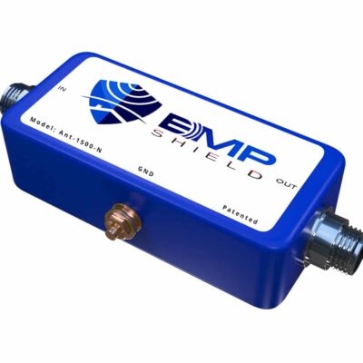 Radio EMP Protection to 1500 Watts w/ N-Connectors Next Generation EMP Protection with Military Certified Testing. Listed by the Department of Homeland Security. EMP Protection - All Phases E1,2,3 Lightning - 100% Lightning Guarantee Solar Flares - Up to 228K Amps