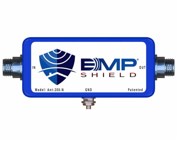 Radio EMP Protection to 200 Watts w/ N-Connectors Next Generation EMP Protection with Military Certified Testing. Listed by the Department of Homeland Security. EMP Protection - All Phases E1,2,3 Lightning - 100% Lightning Guarantee Solar Flares - Up to 228K Amps
