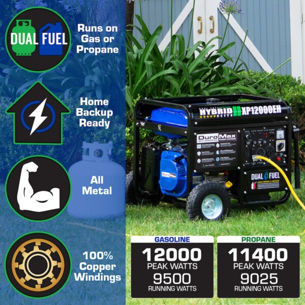 DuroMax XP12000EH Dual-Fuel Generator