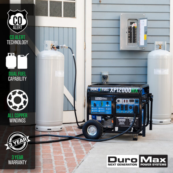 DuroMax Dual Fuel Portable & Home Generator