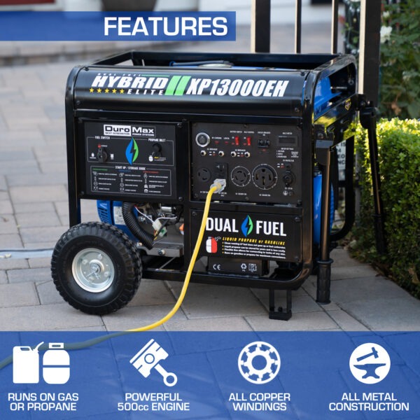 Dual Fuel Portable and Home Generator