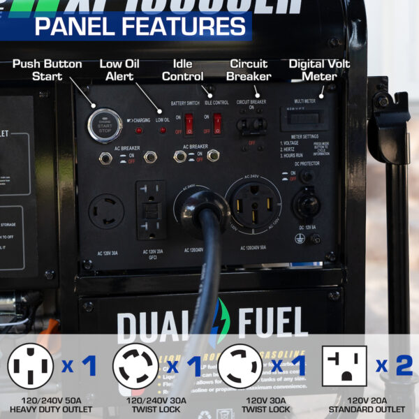 Dual Fuel Home Generator