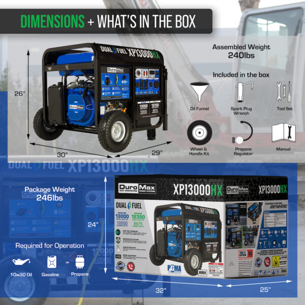 Dual Fuel Whole Home Generator