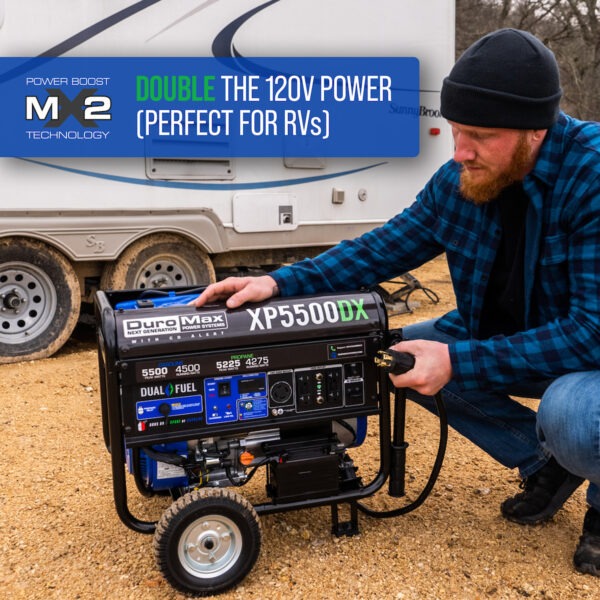 DuroMax Dual Fuel XP5500DX Portable Generator