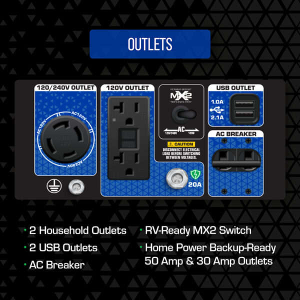 DuroMax Dual Fuel XP5500HX Portable Generator